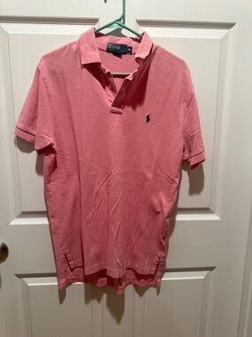 Polo by Ralph Lauren Pink Short-Sleeve Polo with Navy Pony